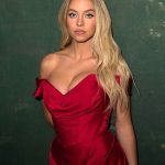Sydney Sweeney Displays Her Assets in a Red Dress (8 Photos)