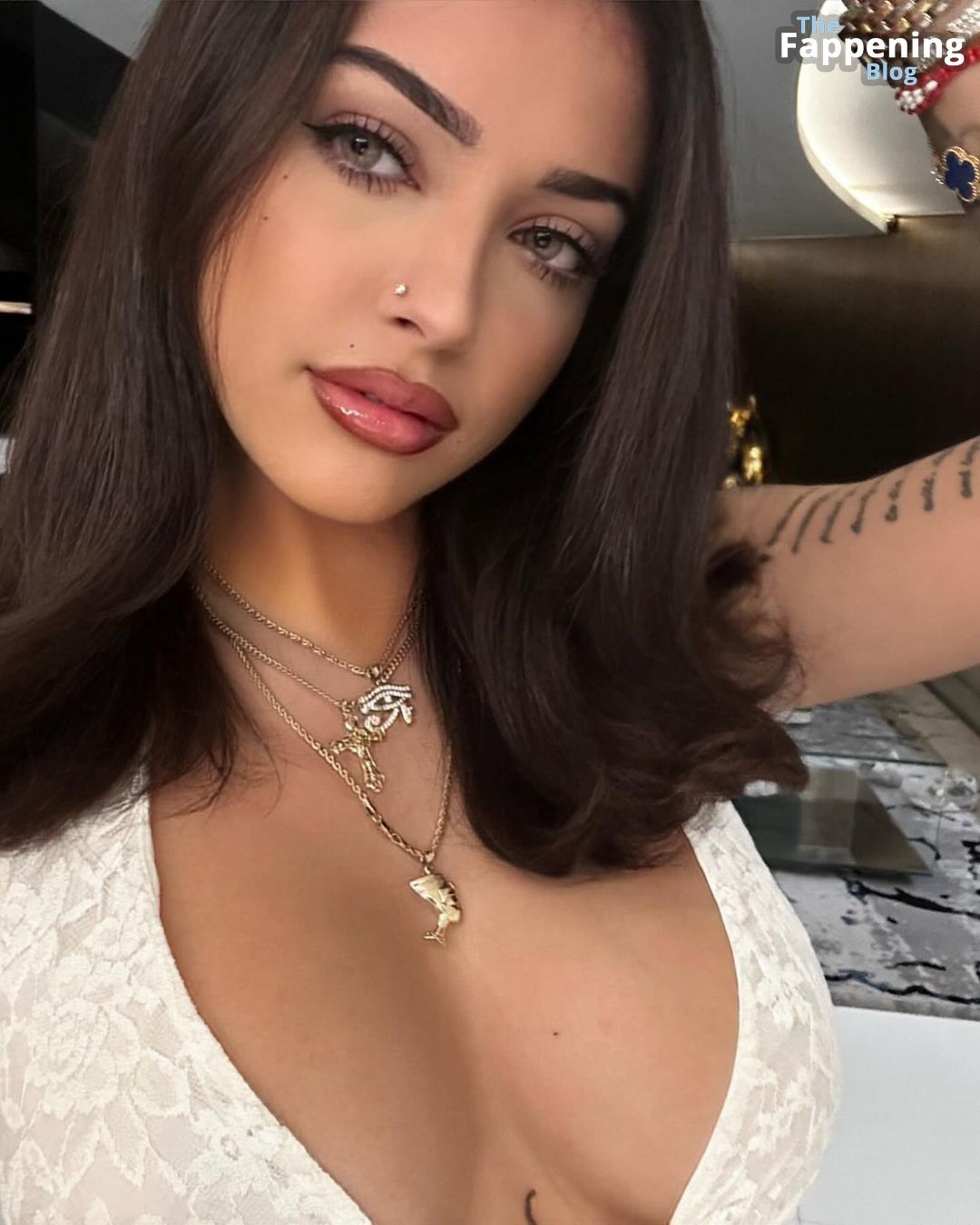Malu Trevejo Displays Her Curves in a White Outfit (9 Photos)