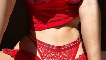 Natalie Roush Nude Red Lingerie Strip Onlyfans Video Leaked