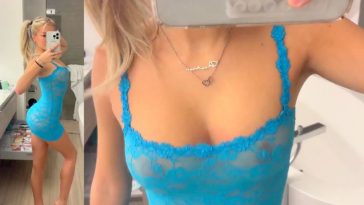 Breckie Hill Blue Lingerie Nude See Through Video Leaked