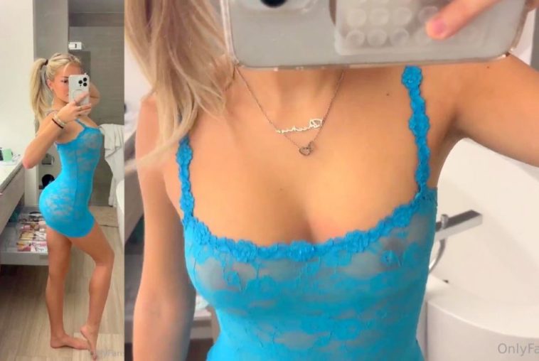 Breckie Hill Blue Lingerie Nude See Through Video Leaked