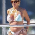Larsa Pippen Enjoys a Day in a Baby Pink and Blue String Bikini (54 Photos)
