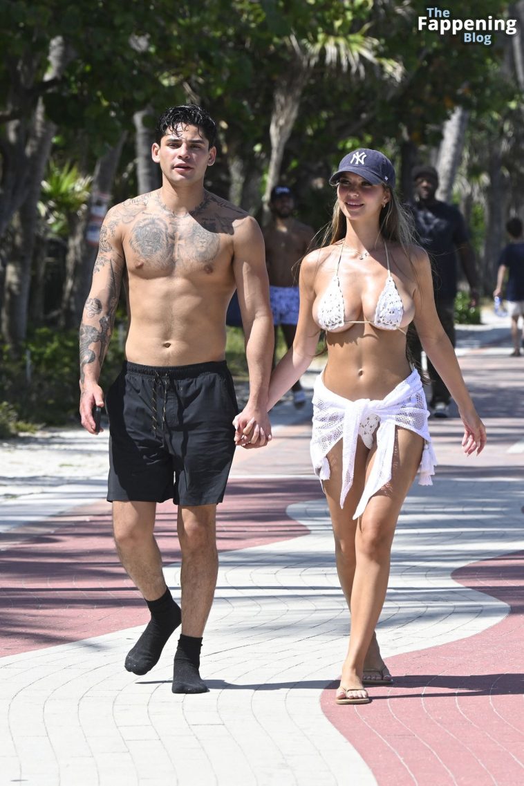 Ryan Garcia Strolls with Grace Boor in Miami Beach (40 Photos)